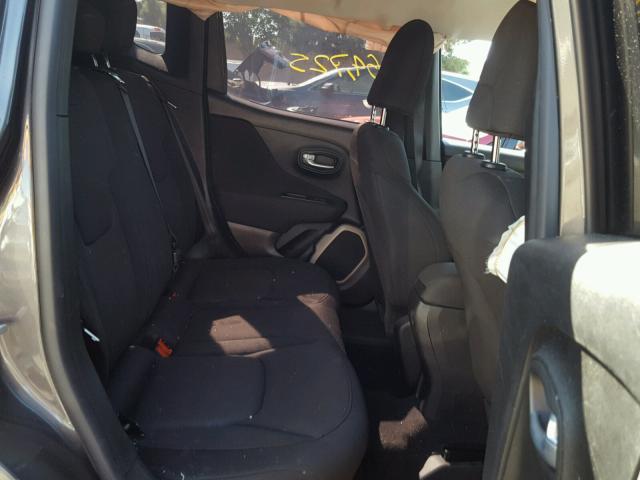 ZACCJAAT9GPD55472 - 2016 JEEP RENEGADE S ყავისფერი ფოტო 6