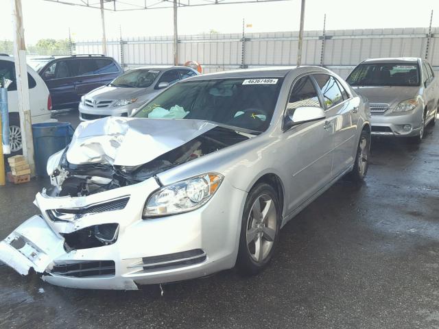 1G1ZC5E03CF274064 - 2012 CHEVROLET MALIBU 1LT ვერცხლისფერი ფოტო 2
