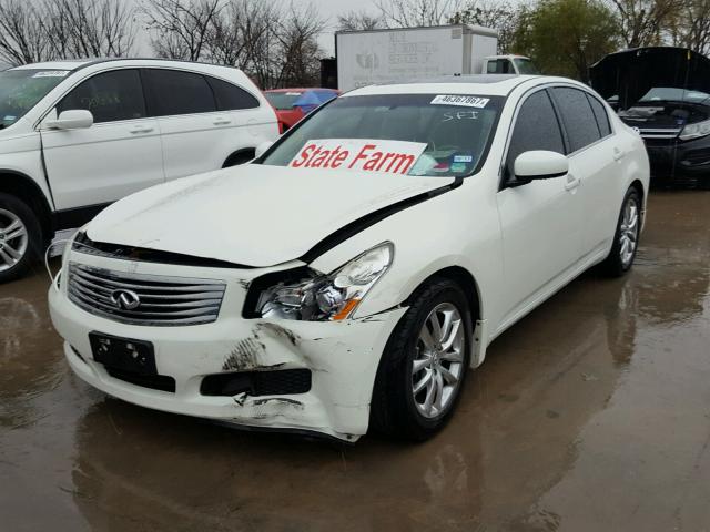 JNKBV61E47M727201 - 2007 INFINITI G35 WHITE photo 2