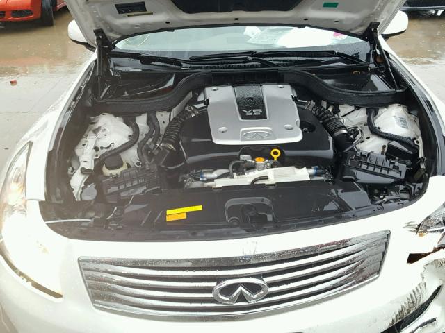 JNKBV61E47M727201 - 2007 INFINITI G35 WHITE photo 7