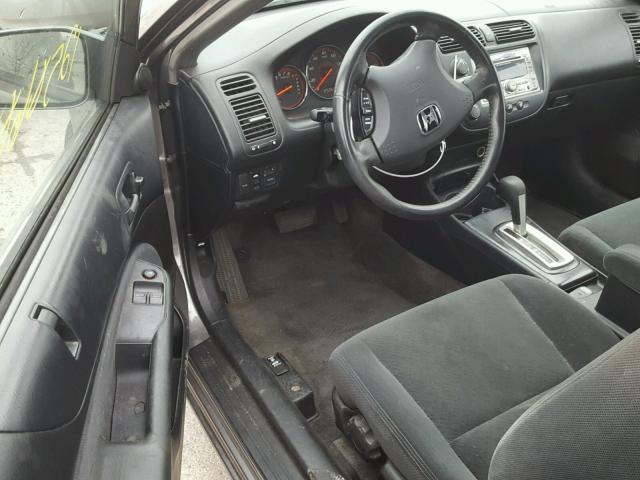 1HGEM229X5L059999 - 2005 HONDA CIVIC EX ნაცრისფერი ფოტო 9