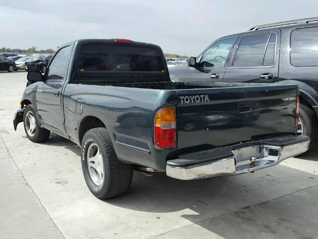 4TANL42N1YZ581685 - 2000 TOYOTA TACOMA GREEN photo 3