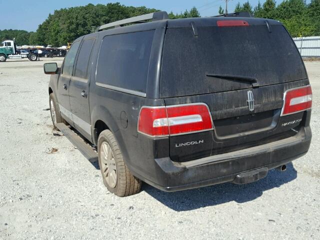 5LMJJ3J58BEJ00844 - 2011 LINCOLN NAVIGATOR BLACK photo 3