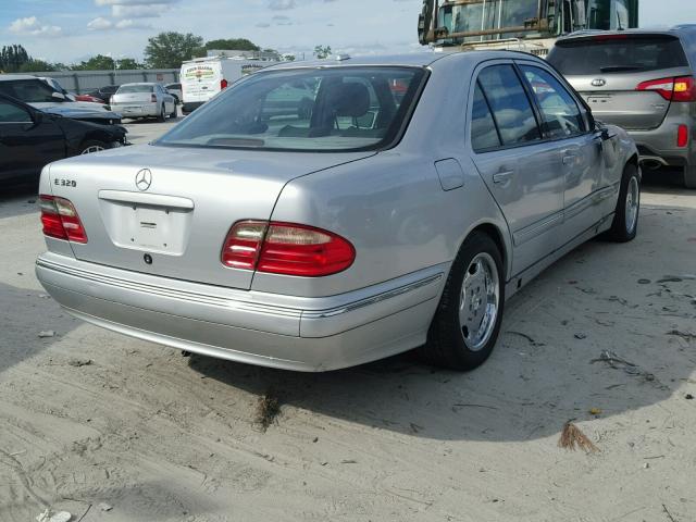 WDBJF65J21B193960 - 2001 MERCEDES-BENZ E 320 SILVER photo 4