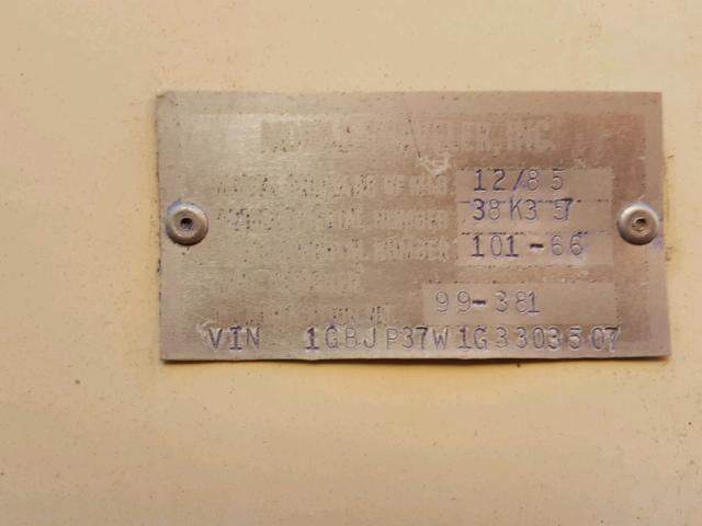 1GBJP37W1G3303507 - 1986 MOBL TRAVELTRAI BEIGE photo 10