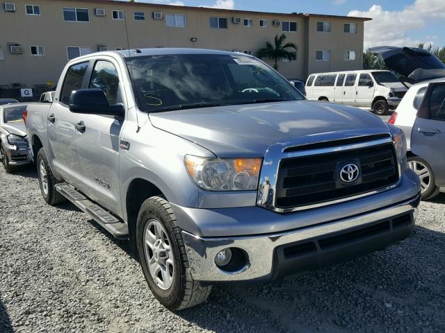 5TFEY5F11CX119344 - 2012 TOYOTA TUNDRA CRE GRAY photo 1