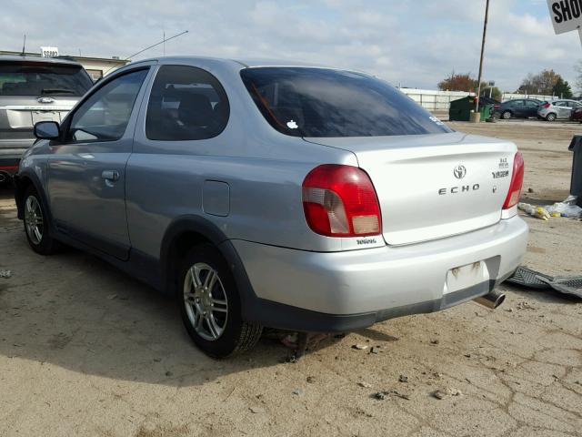 JTDAT123XY5008565 - 2000 TOYOTA ECHO SILVER photo 3