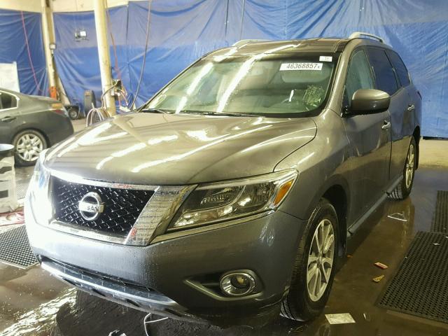 5N1AR2MNXFC651070 - 2015 NISSAN PATHFINDER GRAY photo 2