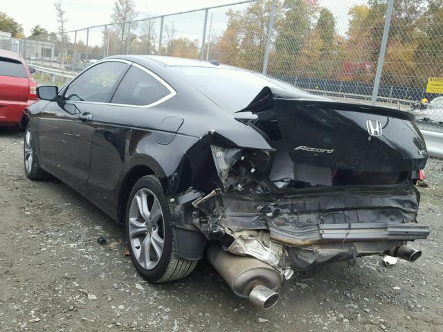 1HGCS2B87BA005541 - 2011 HONDA ACCORD EXL BLACK photo 3