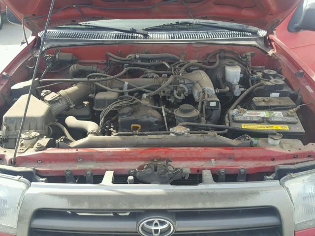 JT3GM84R0W0030199 - 1998 TOYOTA 4RUNNER RED photo 7