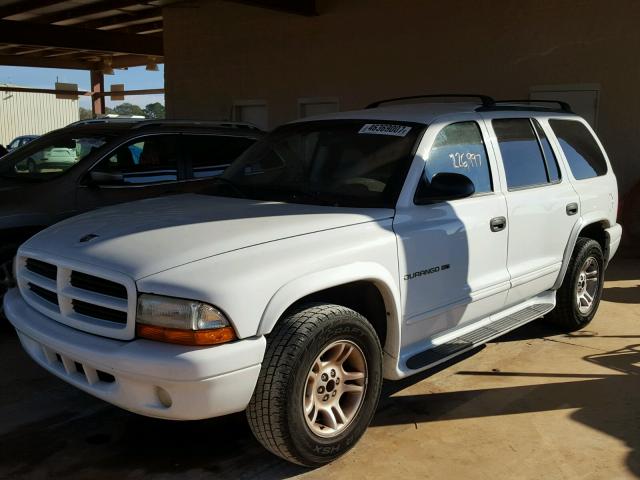 1B4HR28N81F560686 - 2001 DODGE DURANGO WHITE photo 2