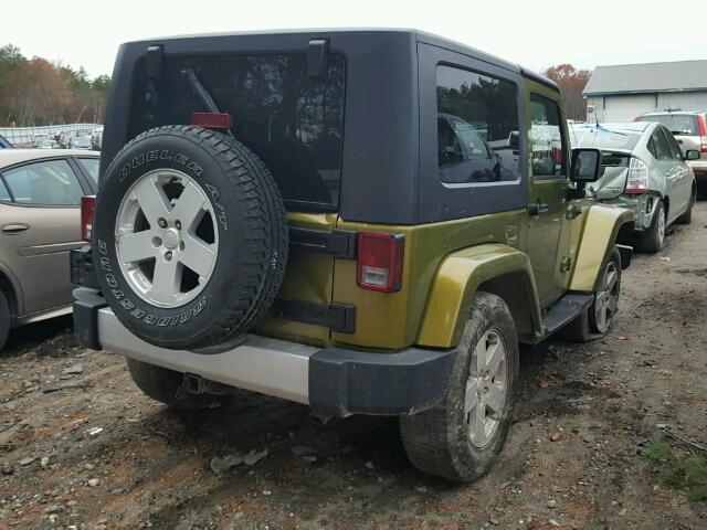 1J4FA54107L133657 - 2007 JEEP WRANGLER S GREEN photo 4