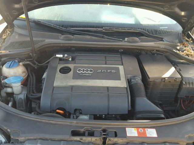 WAUHF78P26A054380 - 2006 AUDI A3 2 BLACK photo 7