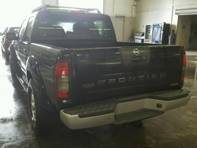 1N6MD27Y23C413261 - 2003 NISSAN FRONTIER C BLACK photo 3