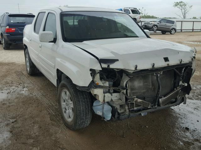 2HJYK16537H537310 - 2007 HONDA RIDGELINE WHITE photo 1