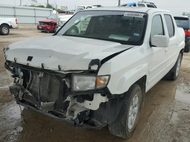 2HJYK16537H537310 - 2007 HONDA RIDGELINE WHITE photo 2