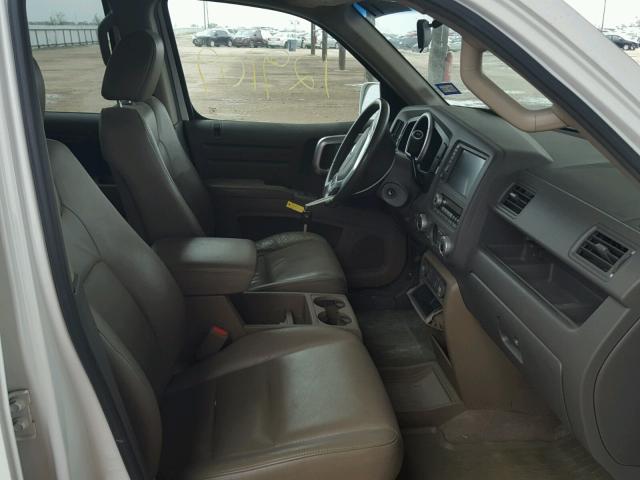 2HJYK16537H537310 - 2007 HONDA RIDGELINE WHITE photo 5