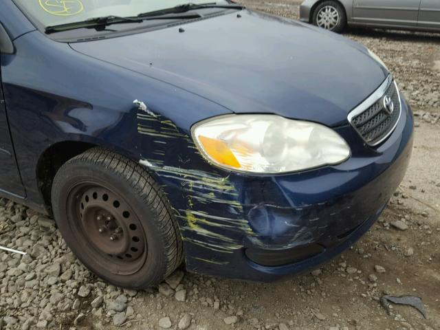 2T1BR32E96C650419 - 2006 TOYOTA COROLLA CE BLUE photo 9