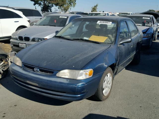 1NXBR12E3YZ358965 - 2000 TOYOTA COROLLA VE BLUE photo 2