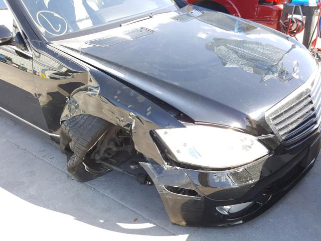 WDDNG71X67A075656 - 2007 MERCEDES-BENZ S 550 BLACK photo 9