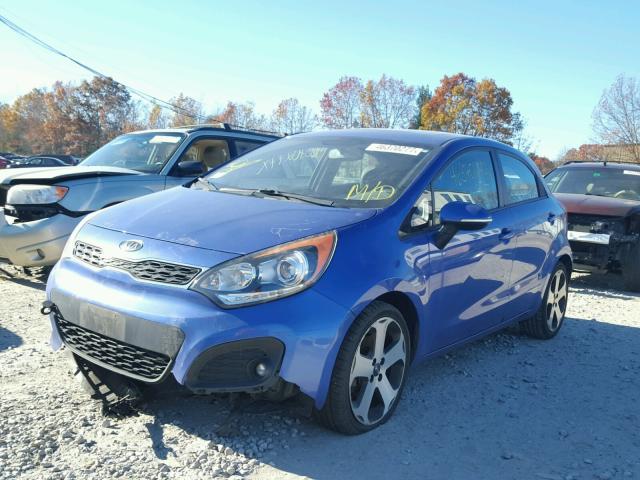 KNADN5A33C6038569 - 2012 KIA RIO EX PURPLE photo 2