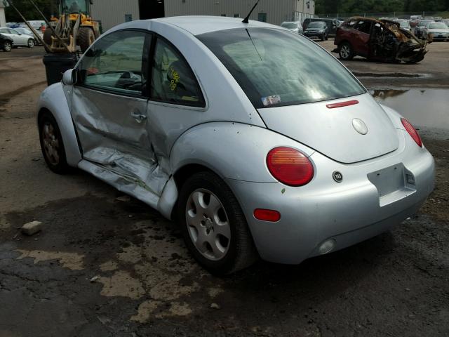 3VWCK21C63M410909 - 2003 VOLKSWAGEN NEW BEETLE 银色 照片 3