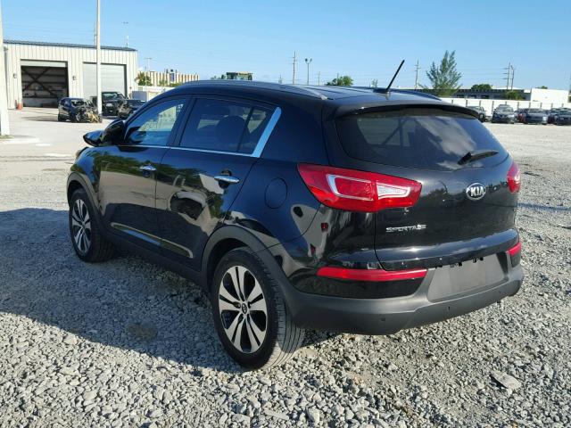 KNDPC3A2XD7500042 - 2013 KIA SPORTAGE E BLACK photo 3