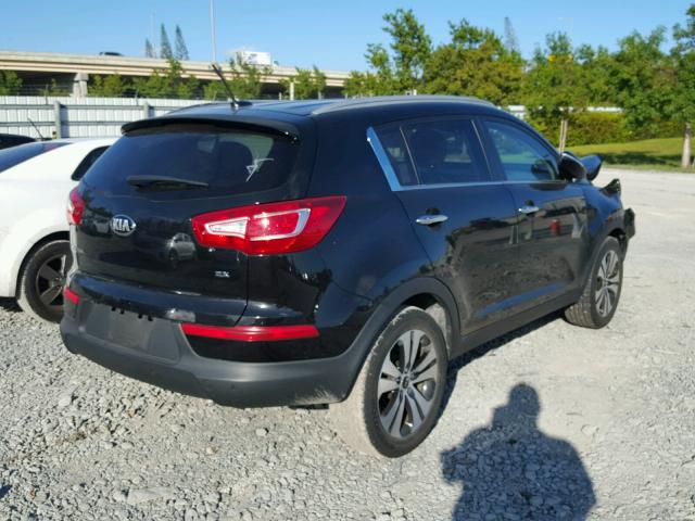 KNDPC3A2XD7500042 - 2013 KIA SPORTAGE E BLACK photo 4