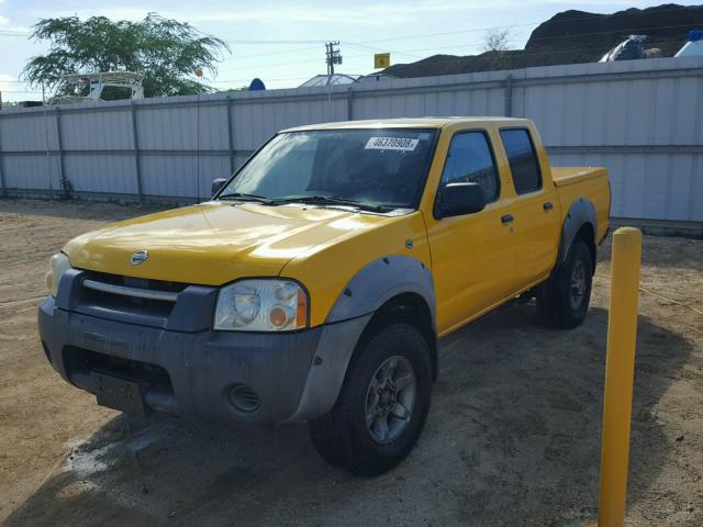 1N6ED27T82C350142 - 2002 NISSAN FRONTIER C YELLOW photo 2