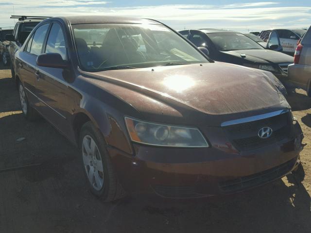 5NPET46C47H204111 - 2007 HYUNDAI SONATA BURGUNDY photo 1