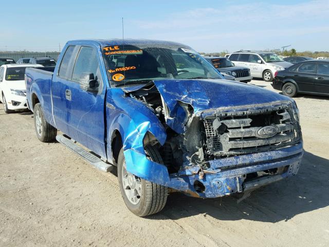 1FTEX1CW7AKA58300 - 2010 FORD F150 SUPER BLUE photo 1