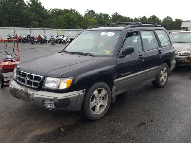 JF1SF655XYH710332 - 2000 SUBARU FORESTER S BLACK photo 2