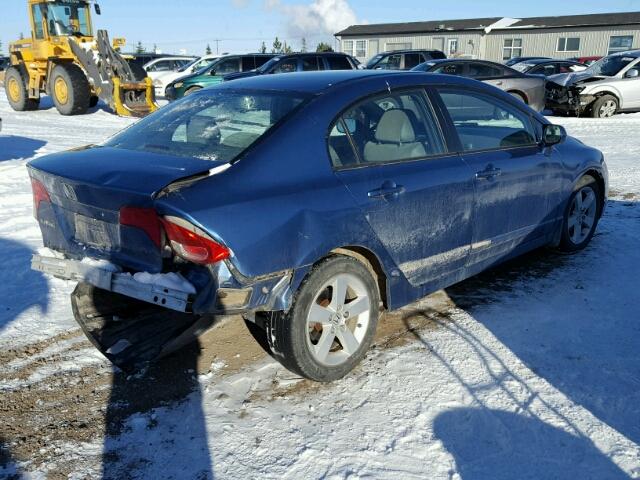 1HGFA16836L143916 - 2006 HONDA CIVIC EX BLUE photo 4