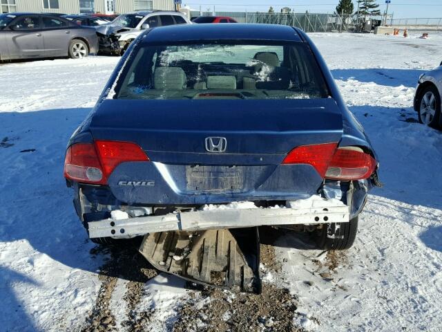 1HGFA16836L143916 - 2006 HONDA CIVIC EX BLUE photo 9