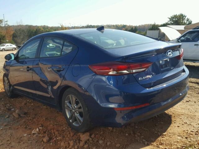 5NPD84LF6HH089511 - 2017 HYUNDAI ELANTRA SE BLUE photo 3