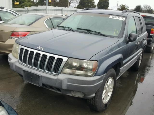 1J4GX48S42C262252 - 2002 JEEP GRAND CHER GRAY photo 2