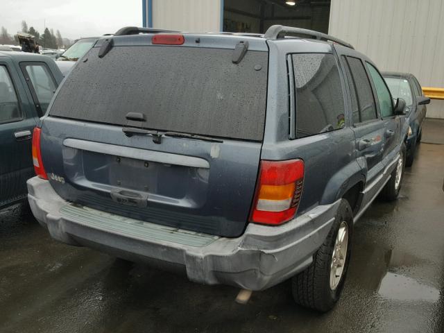 1J4GX48S42C262252 - 2002 JEEP GRAND CHER GRAY photo 4