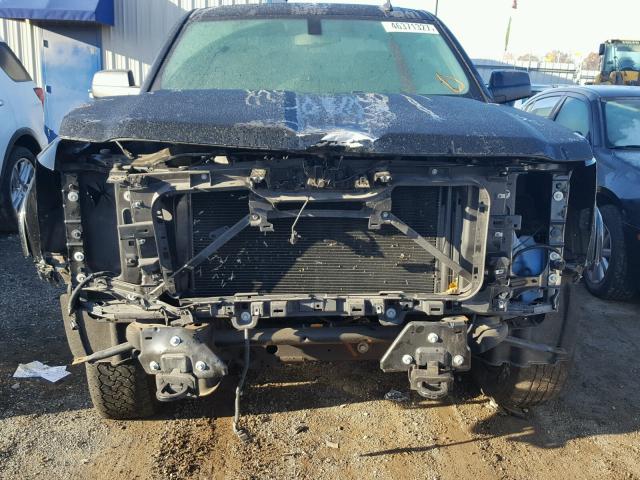 1GCVKREC6EZ378592 - 2014 CHEVROLET SILVERADO BLACK photo 9