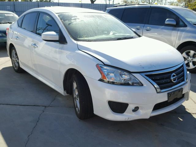 3N1AB7AP5DL615254 - 2013 NISSAN SENTRA S WHITE photo 1