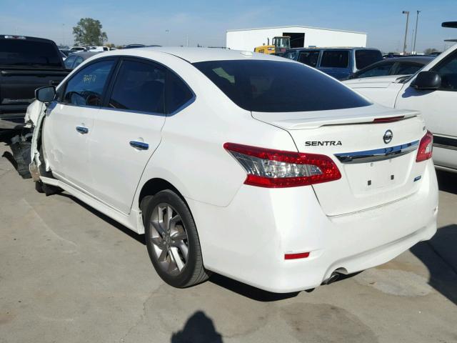 3N1AB7AP5DL615254 - 2013 NISSAN SENTRA S WHITE photo 3