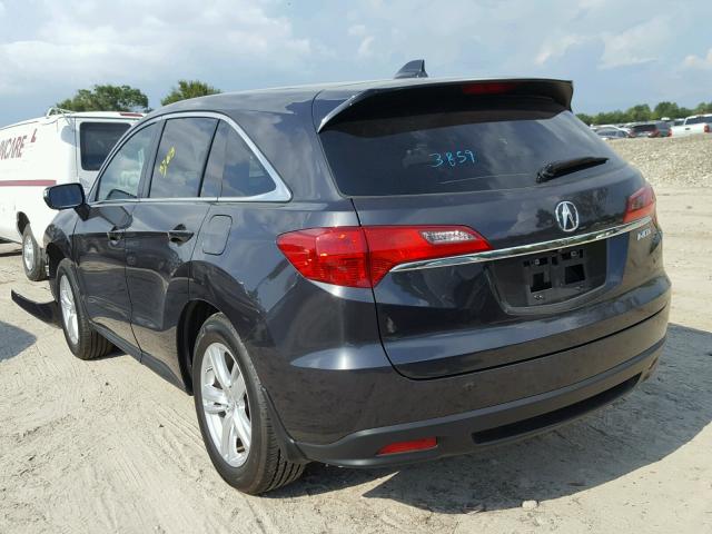 5J8TB3H52EL015258 - 2014 ACURA RDX TECHNO GRAY photo 3