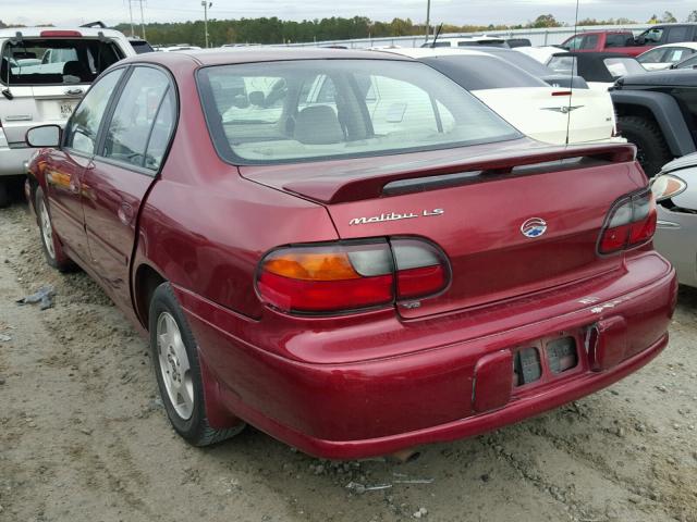 1G1NE52J02M576881 - 2002 CHEVROLET MALIBU LS RED photo 3