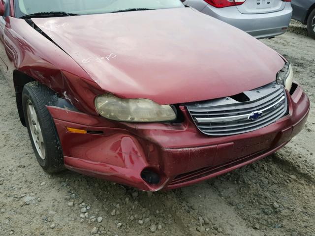 1G1NE52J02M576881 - 2002 CHEVROLET MALIBU LS RED photo 9