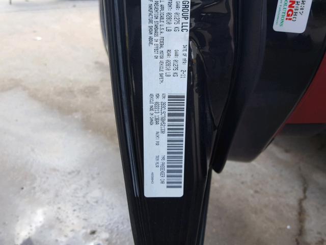 2B3CL5CT6BH521330 - 2011 DODGE CHARGER R/ BLACK photo 10