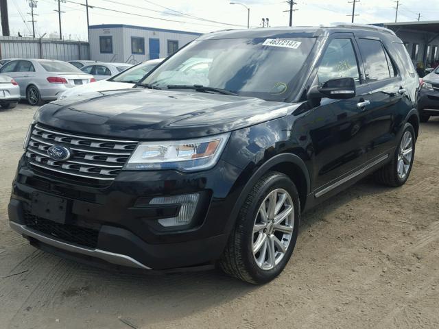 1FM5K7FH7GGC66585 - 2016 FORD EXPLORER BLACK photo 2