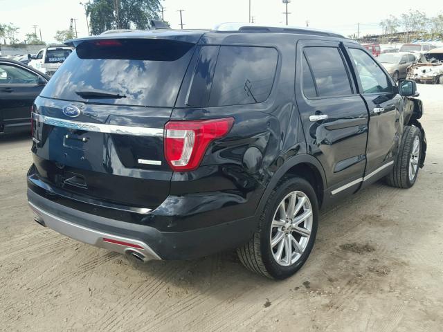 1FM5K7FH7GGC66585 - 2016 FORD EXPLORER BLACK photo 4