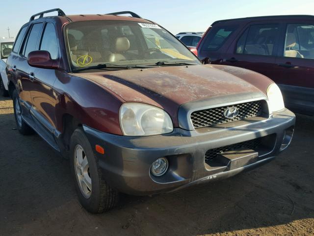 KM8SC73EX4U597457 - 2004 HYUNDAI SANTA FE G RED photo 1