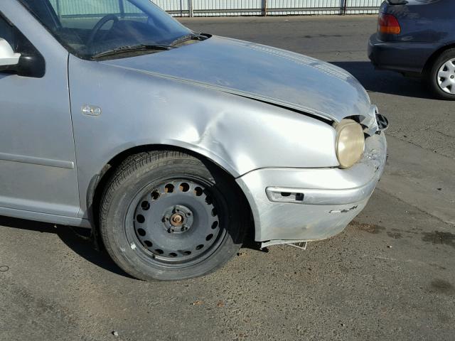 9BWGD21J414019947 - 2001 VOLKSWAGEN GOLF 银色 照片 9