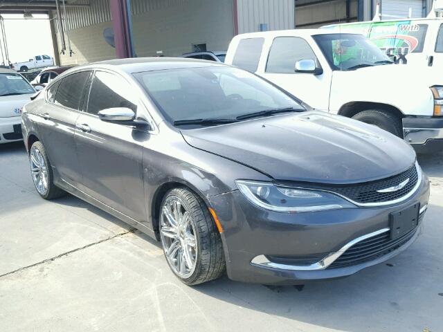 1C3CCCAB6FN590176 - 2015 CHRYSLER 200 LIMITE GRAY photo 1