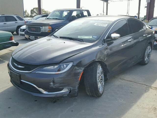 1C3CCCAB6FN590176 - 2015 CHRYSLER 200 LIMITE GRAY photo 2